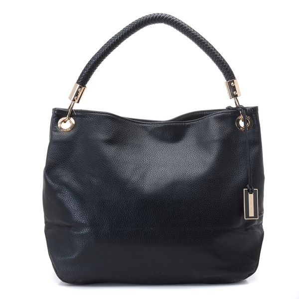 Michael Kors Skorpios Large Shoulder Bag Black Leather Michael Kors Skorpios Large Shoulder Bag Black Leather