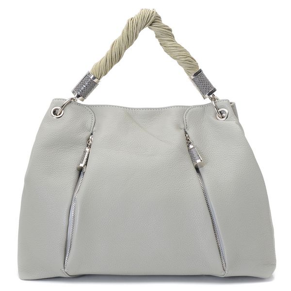 Michael Kors Tonne Hobo Grey Leather Silver Michael Kors Tonne Hobo Grey Leather Silver