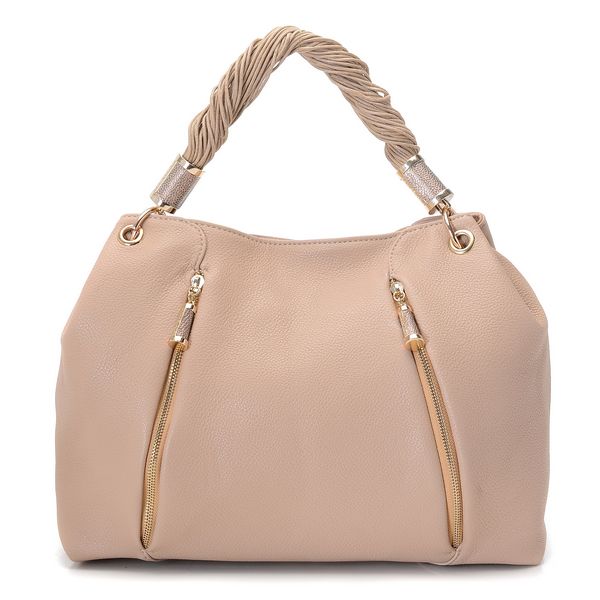 Michael Kors Tonne Hobo Nude Leather Golden