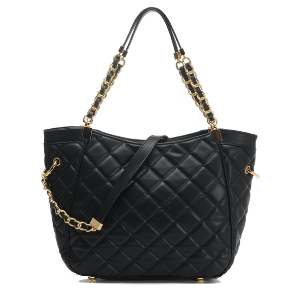 Michael Medium Susannah Quilted Shoulder Bag Black Michael Medium Susannah Quilted Shoulder Bag Black