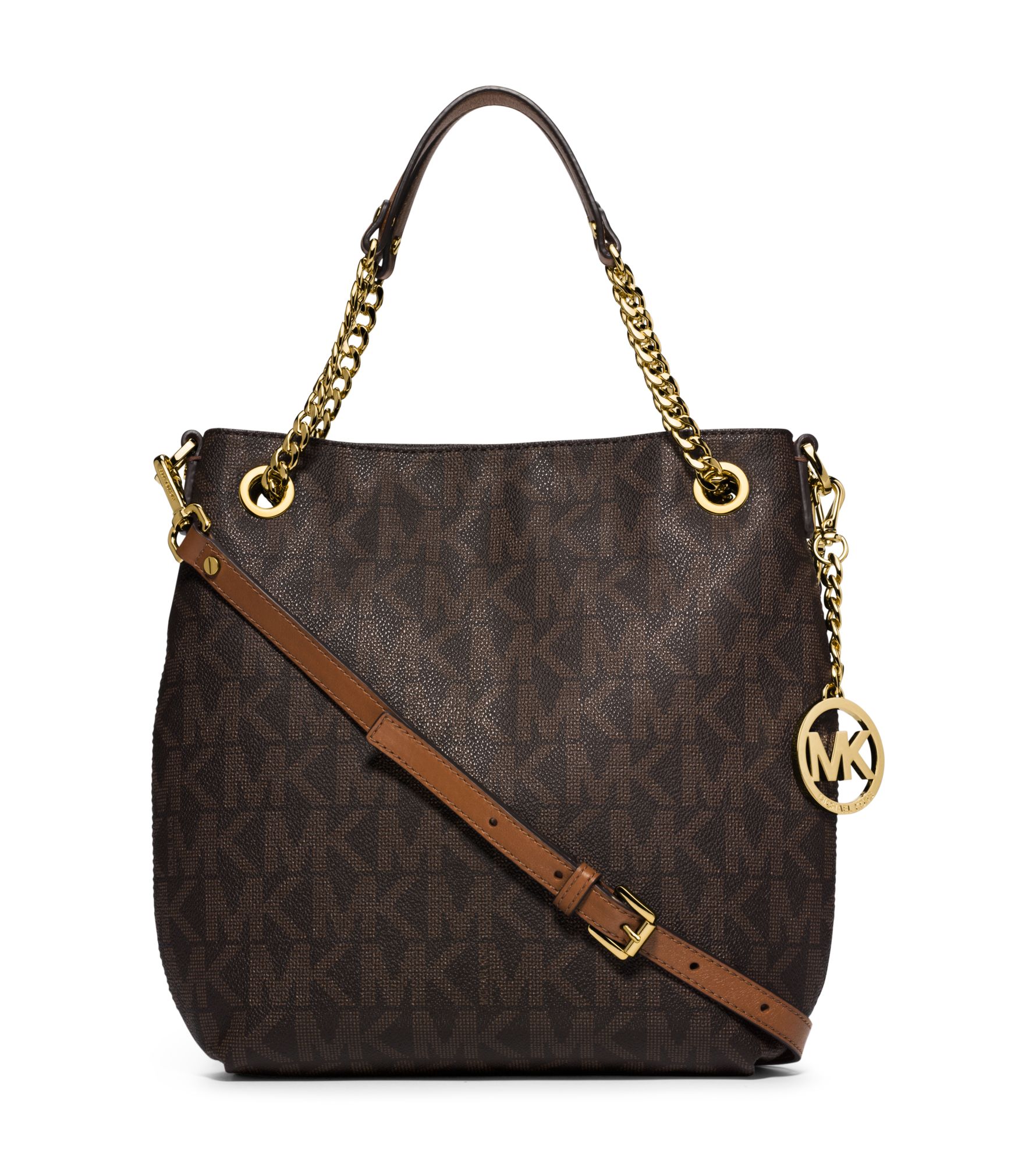 Michael Kors Jet Set Medium Logo Chain Shoulder Bag Michael Kors Jet Set Medium Logo Chain Shoulder Bag