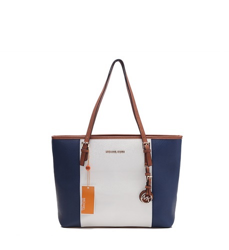 Michael Kors Jet Set Travel Leather Top Zip Tote