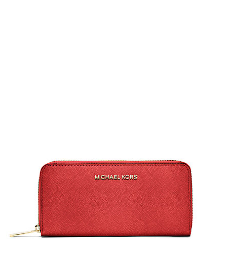 Michael Kors Jet Set Travel Saffiano Leather Continental Wallet