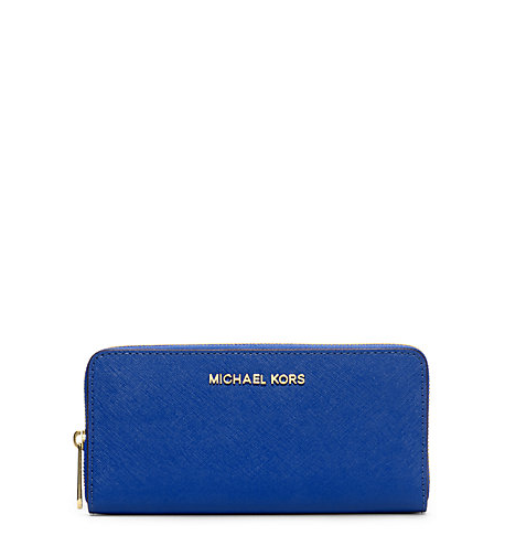 Michael Kors Jet Set Travel Saffiano Leather Continental Wallet