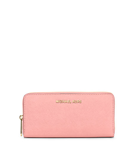 Michael Kors Jet Set Travel Saffiano Leather Continental Wallet