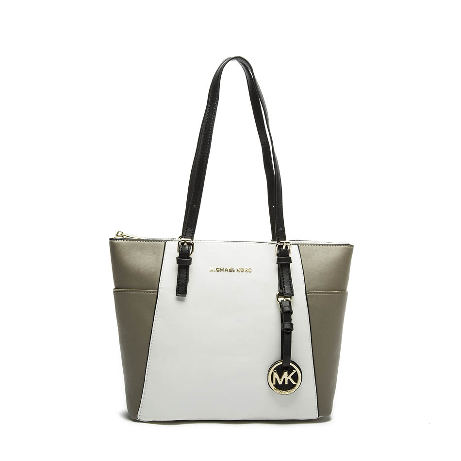Michael Kors Jet Set Large Top Zip Saffiano Leather Tote Michael Kors Jet Set Large Top Zip Saffiano Leather Tote