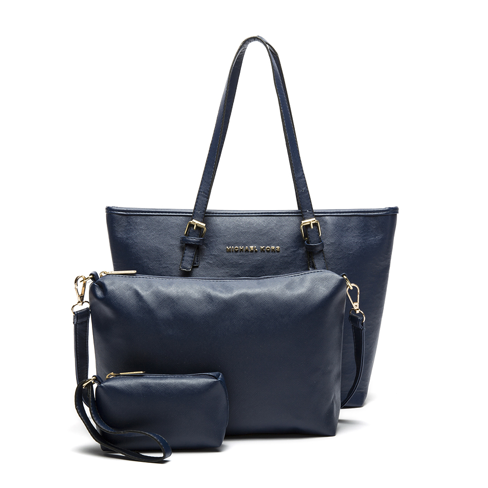 Michael Kors Jet Set Travel Saffiano Leather Top Zip Tote